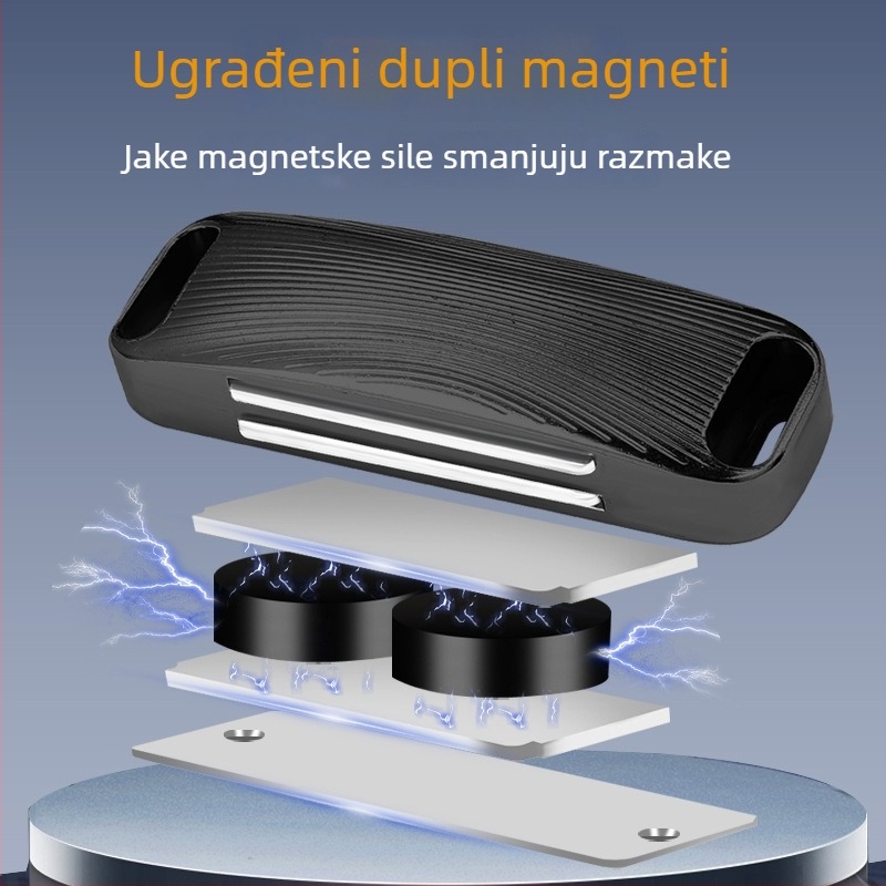 Cinkov magnetski držač vrata 099 – zidni nosač, standardna konstrukcija, automatsko upravljanje