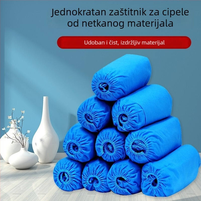 Jednokratne navlake za obuću od netkanog materijala, deblje, protuklizne, za goste, kućnu upotrebu, pakiranje od 100 kom
