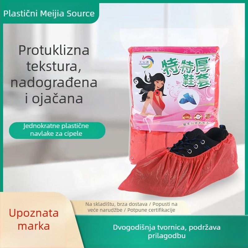 Jednokratne navlake za cipele od CPE, ekstra debeli, protuklizne, vodootporne i otporne na prašinu, za unutarnju uporabu
