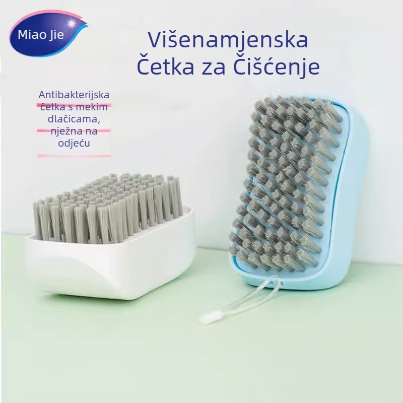 Miaojie četka za cipele s mekanim i tvrdim plastičnim dlačicama za kućno čišćenje i uklanjanje mrlja