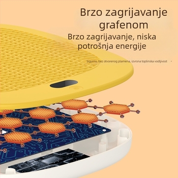 Podgrijavajući jastučić za stopala M42, 45W, 220V AC, Plug-in, Mehaničko upravljanje, Ispod stola