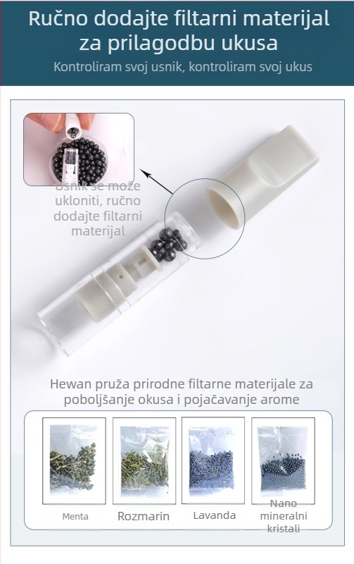 Hewang jednokratni cigaretni usnik s višestrukim filtrom — plastično kućište, šifra 999a, dvostruka upotreba