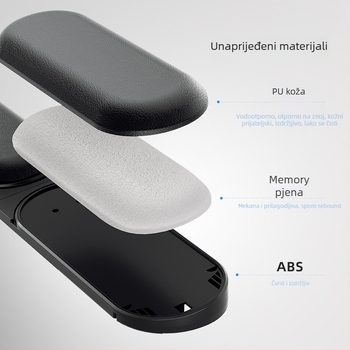 Podlaktna podloga za miš, ABS plast, vodootporna, za ured, prilagodljiva, ovlaštena privatna marka