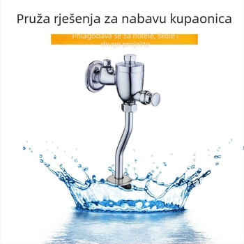 Mjedeni ručni okidač za ispiranje pisoara, model Hd-7g07a, šifra Hd-7g331, bez napajanja, vrijeme ispiranja 3-5 s