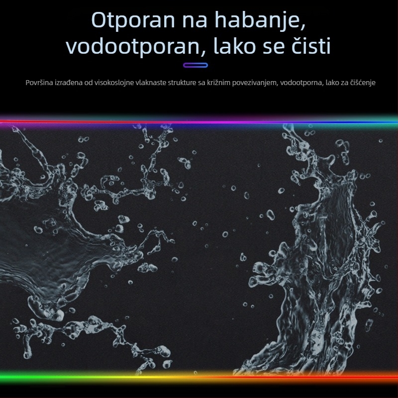 Podlog za tipkovnicu i miša - protuklizna površina, prilagođeni logo, OEM opcije, materijal: prirodni kaučuk + platno