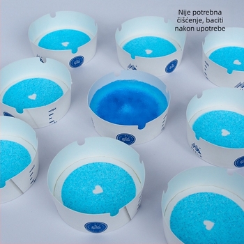 Jednokratni pjenasti pepeljar za kućnu i uredsku upotrebu – gašenje dima pijeskom, bez pranja, pakiranje 60 kutija