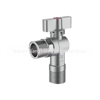 304 nehrđajući čelik, veliki protok kutna kuglična ventila s jezgrom – navoj, za bojler, kuhinju i kupaonu, model 304dlljf-01, unutarnji promjer 15 mm