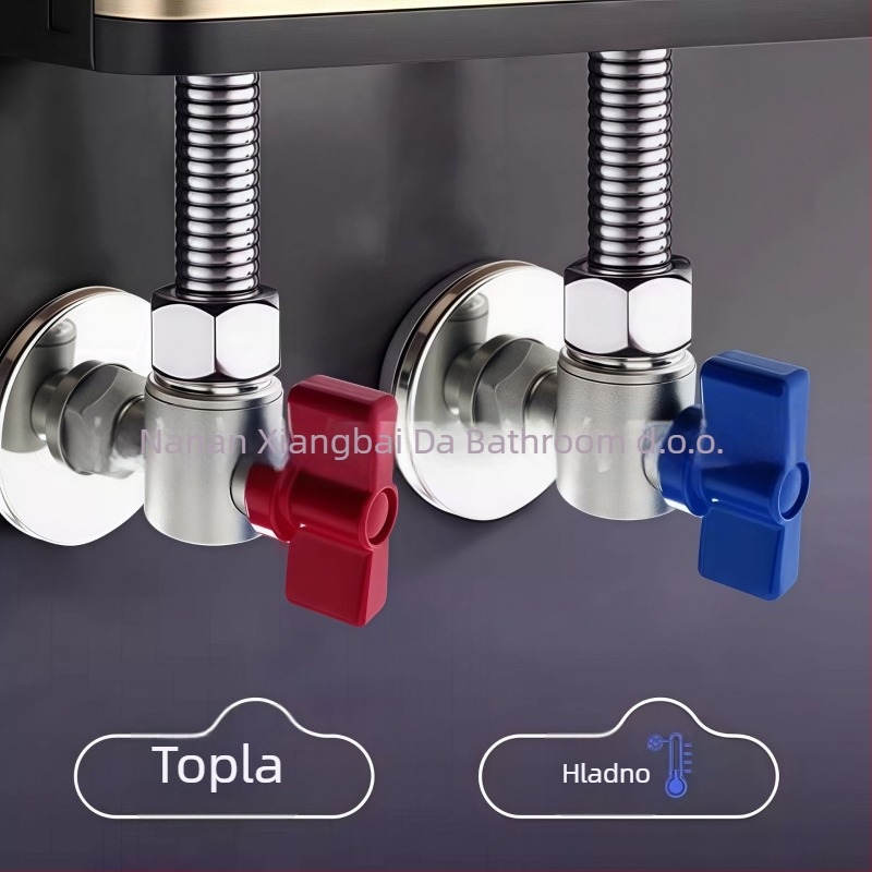 304 nehrđajući čelik, veliki protok kutna kuglična ventila s jezgrom – navoj, za bojler, kuhinju i kupaonu, model 304dlljf-01, unutarnji promjer 15 mm