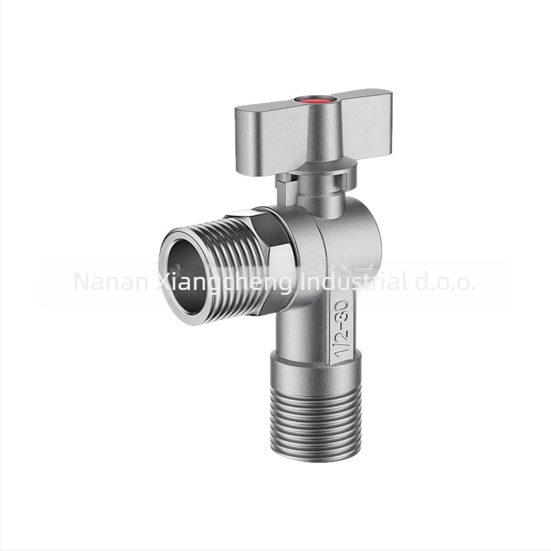 304 nehrđajući čelik, veliki protok kutna kuglična ventila s jezgrom – navoj, za bojler, kuhinju i kupaonu, model 304dlljf-01, unutarnji promjer 15 mm