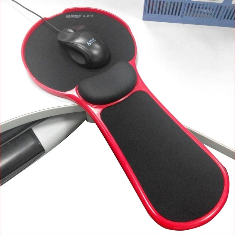 Podloga za miš za stol s jastučićem za zglob – ABS, injekcijsko oblikovanje, jednostrana, OEM prilagodljivo
