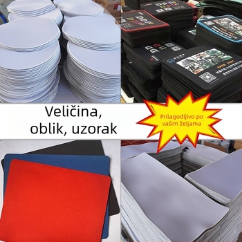 Mišja podloga s anti-slip površinom, prirodni kaučuk, toplinski prijenos, prilagodljiv logo