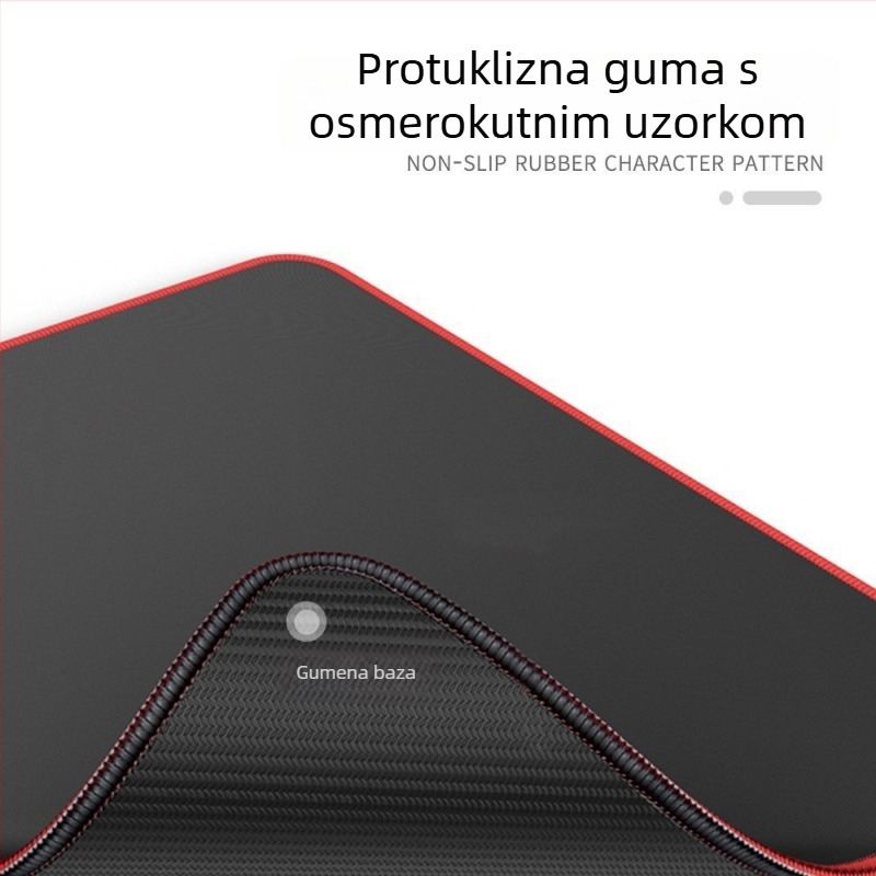 Mišja podloga s anti-slip površinom, prirodni kaučuk, toplinski prijenos, prilagodljiv logo
