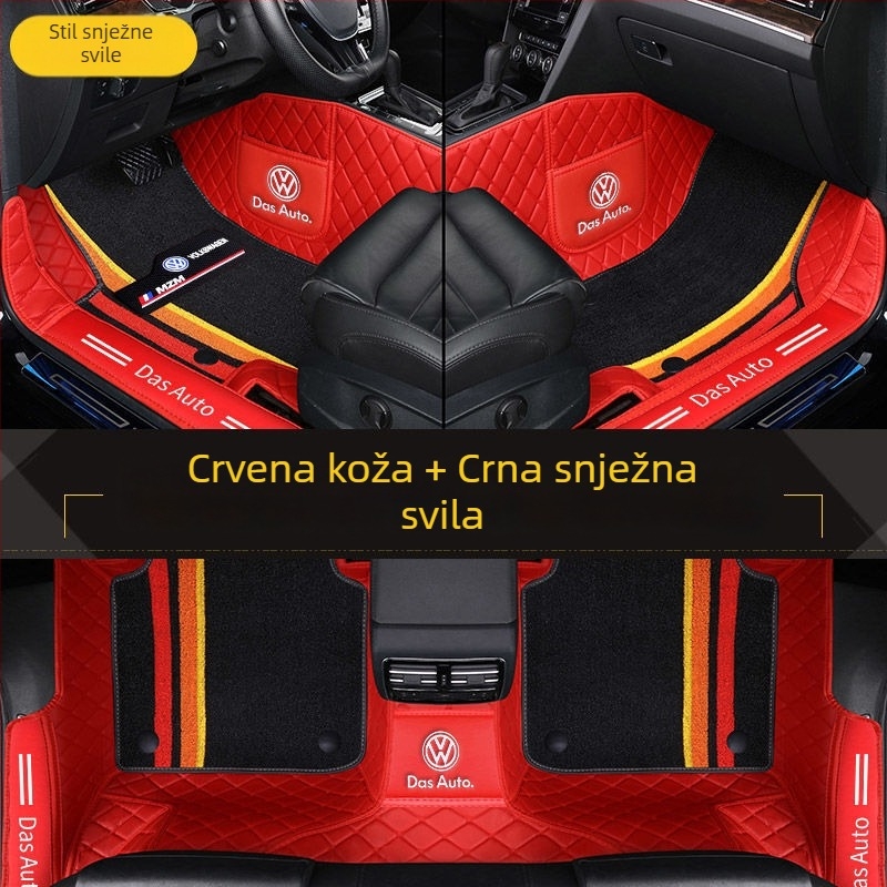 Potpune zaštitne podne prostirke za VW modele (Materijal: TPE + XPE s protukliznim slojem; Debljina: 20mm; Težina: 5kg; Stil: kožne podne prostirke)