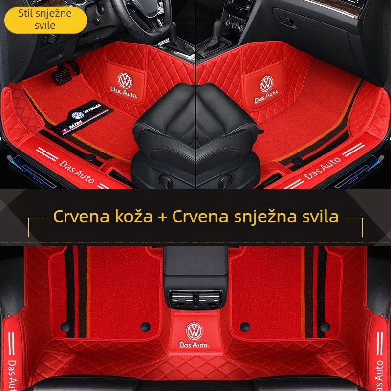 Potpune zaštitne podne prostirke za VW modele (Materijal: TPE + XPE s protukliznim slojem; Debljina: 20mm; Težina: 5kg; Stil: kožne podne prostirke)