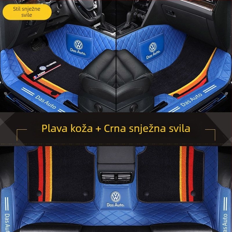 Potpune zaštitne podne prostirke za VW modele (Materijal: TPE + XPE s protukliznim slojem; Debljina: 20mm; Težina: 5kg; Stil: kožne podne prostirke)