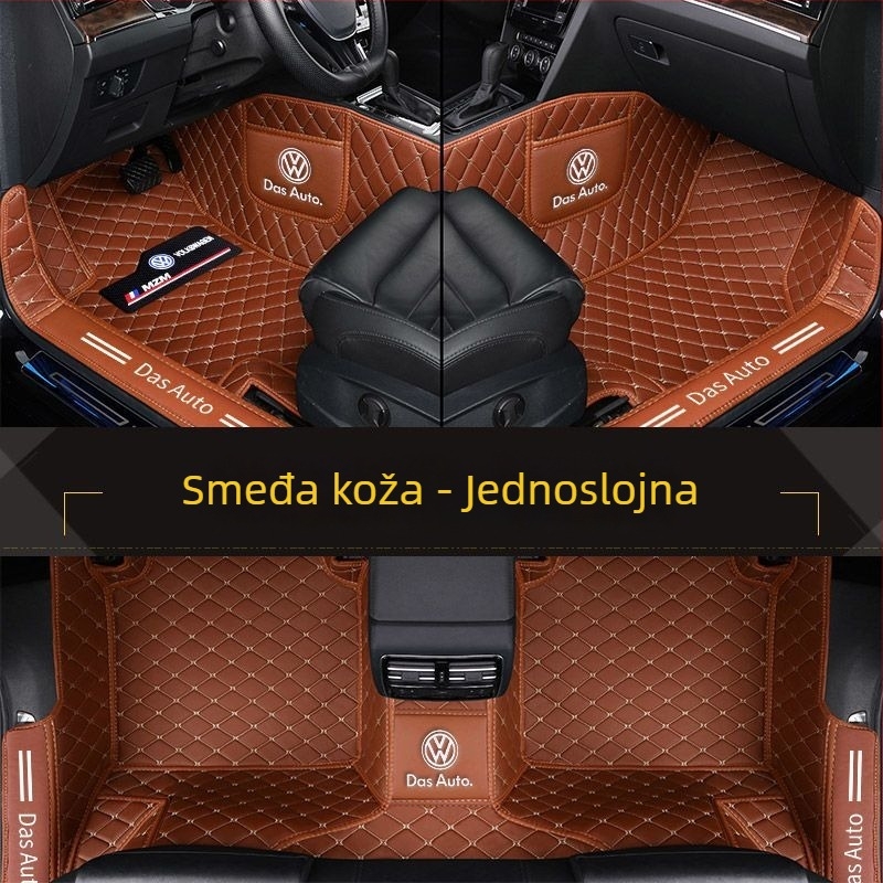 Potpune zaštitne podne prostirke za VW modele (Materijal: TPE + XPE s protukliznim slojem; Debljina: 20mm; Težina: 5kg; Stil: kožne podne prostirke)