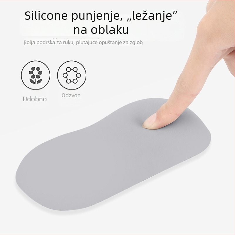 Ergonomska silikonska podloška za zglob za tipkovnicu i miš, jednostrana, s prilagođenim logotipom