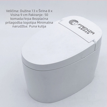 Mini plastični zahod pepelarnik s poklopcem, dekorativan i skladišni, ispis logotipa, mogućnost prilagodbe