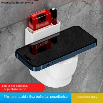 Plastični zidni pepelnjak s poklopcem, za kućnu upotrebu, pogodna za dnevni boravak ili kupaonu