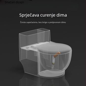 Plastični zidni pepelnjak s poklopcem, za kućnu upotrebu, pogodna za dnevni boravak ili kupaonu