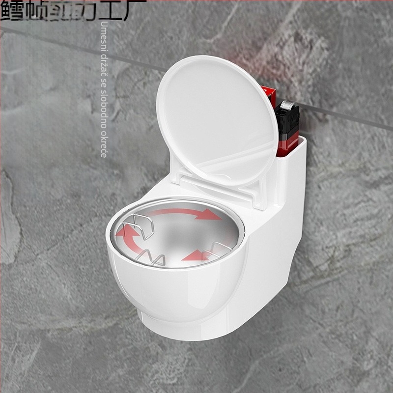 Plastični zidni pepelnjak s poklopcem, za kućnu upotrebu, pogodna za dnevni boravak ili kupaonu