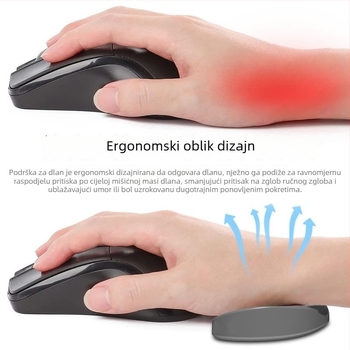 Mala podloga za zglob miša od smole, jednostrana, injekcijsko oblikovanje, mogućnost otiska logotipa, OEM prilagodba