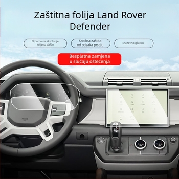 Zaštitni film za navigaciju i zaslon instrumenta za Land Rover Defender, kaljeno, unutarnja zaštita
