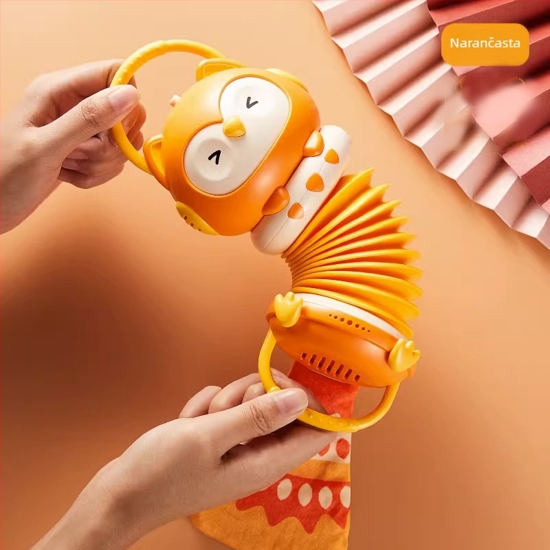 Sova akordeon igračka za vješanje – glazbena, edukativna, plastična, za djecu 0-3 godine, razvija intelekt i koordinaciju ruke i oka