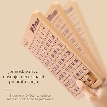 Magnetska klizna slagalica s devet polja, tema Tri kraljevstva, za djecu, plastična konstrukcija, uzrast 7–14.