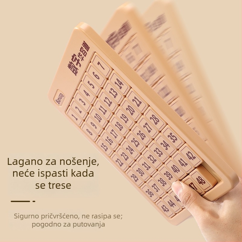 Magnetska klizna slagalica s devet polja, tema Tri kraljevstva, za djecu, plastična konstrukcija, uzrast 7–14.