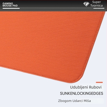 Podložak za miš Class Zero 99-Style, narančasta, ultra mekana gumena gaming podloga, ultra uski rub s šavom, velika poliuretanska podloga za miš