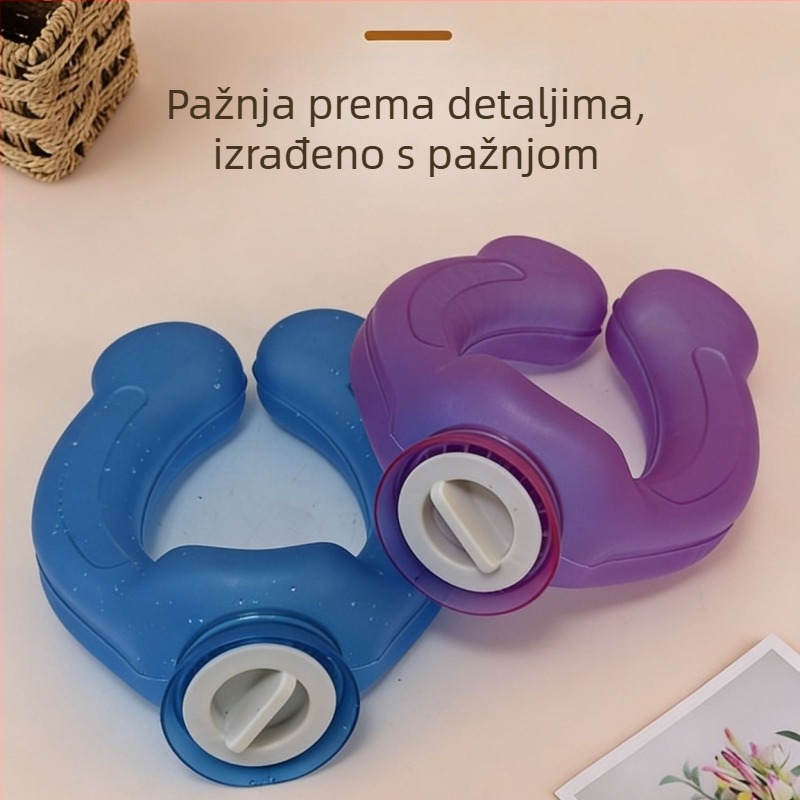 U-oblikovana vrećica za toplu vodu za vrat i ramena, punjenje vodom, dvostruka upotreba toplo/hladno, PVC visoke gustoće