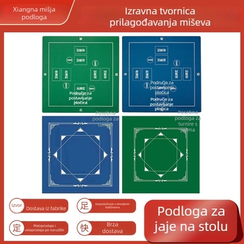 Podmetač za stol za razbijanje jaja — gumena podloga, jednostrana, tisak toplinskim prijenosom, moguć logo, OEM/prilagodba