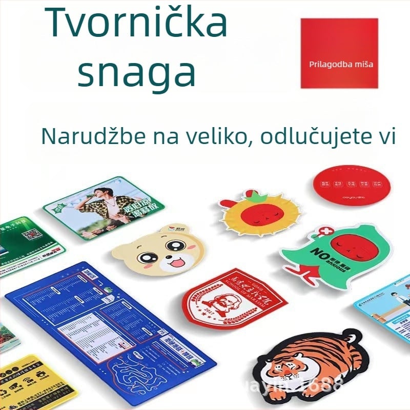 Radna podloga za stol od prirodne gume, protuklizna, prijenos topline (termotransfer), mogućnost ispisa logotipa, prilagodljivo