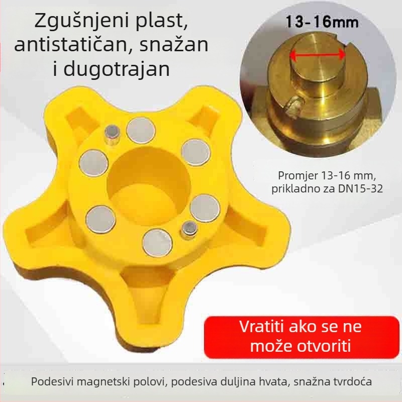 Ključ za magnetski ventil vodomjera – 6-točkovni univerzalni prekidač za ruralnu vodoopskrbu