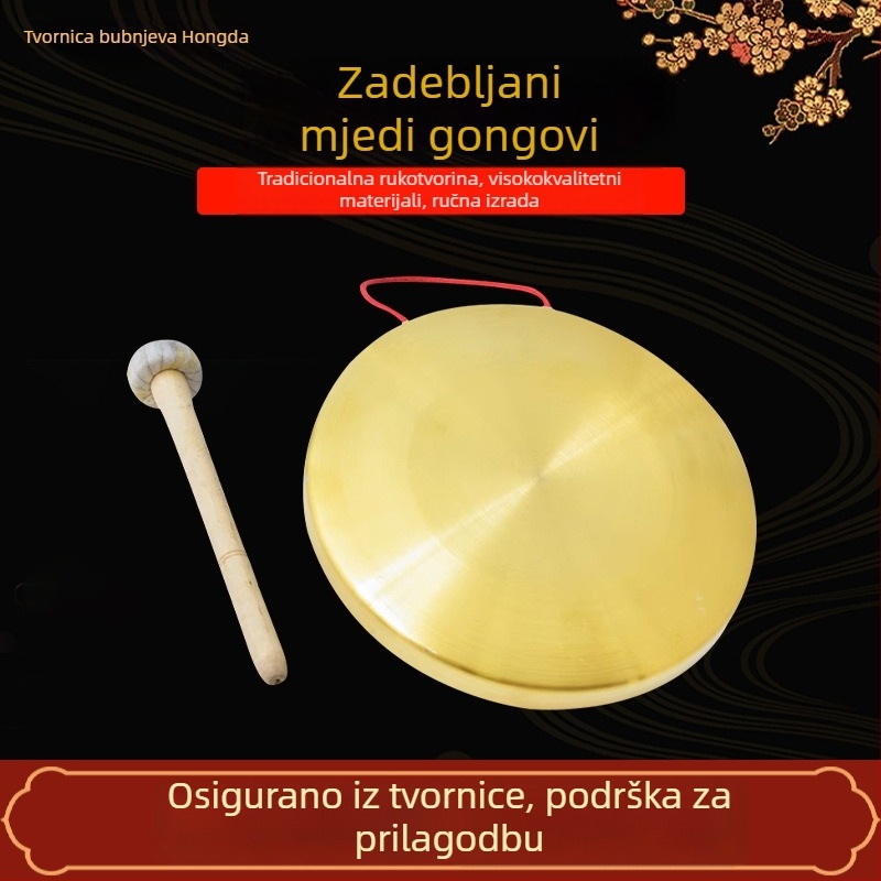 Latunasti gong za kazališni rekvizit, gong za otvaranje puta, Hongyueda