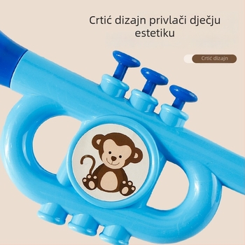 Skup igračaka za vježbanje mišića usana: truba, zviždaljka, saksofon i flauta za djecu 4–6 godina; razvoj sluha i koordinacije ruka-oka.