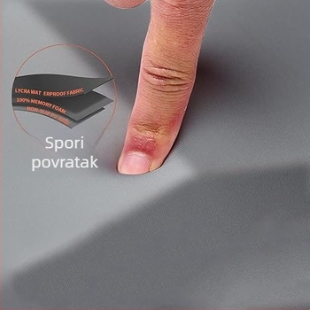Podložak za zglob od memorijske pjene, velika kožna potpora zapešća, anti-slip PU podloga za miš uz silikonsku potporu ruke