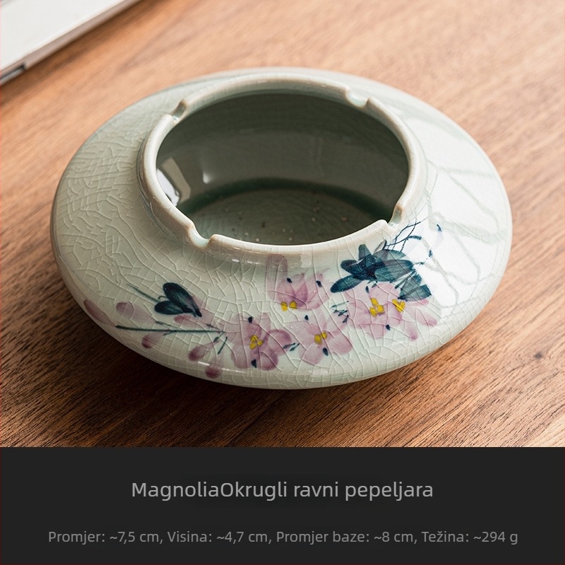 Keramička pepeljara, YOGEHOME, etnički stil (Materijal: keramika; Brend: YOGEHOME; Stil: etnički; Ispisan logo: Da; Prilagodba: Dostupno)