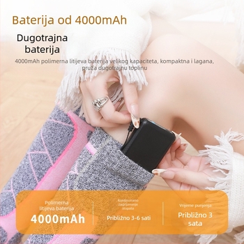 USB napajane grijane čarape za outdoor biciklizam i skijanje, duge termo čarape za muškarce i žene