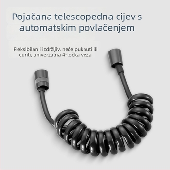 3160 Ugrađeni višefunkcionalni toaletni plunžer s visokotlačnom pištolom, 201 nehrđajući čelik, jedno ulazno – dvije izlazne kutne ventile