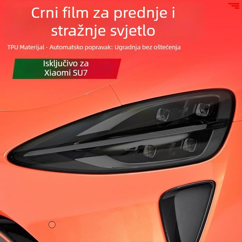 TPU film za svjetla i stražnja svjetla za Xiaomi SU7-Ultre, s kontrolom promjene boje putem svjetla