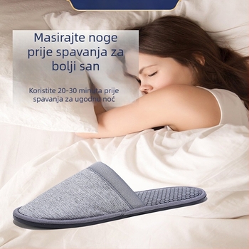 Papuče za masažu mikrostrujom s masažom točaka na stopalima, USB napajanje, ručno žično upravljanje, računalni tip upravljanja, za muškarce i žene, kućna upotreba