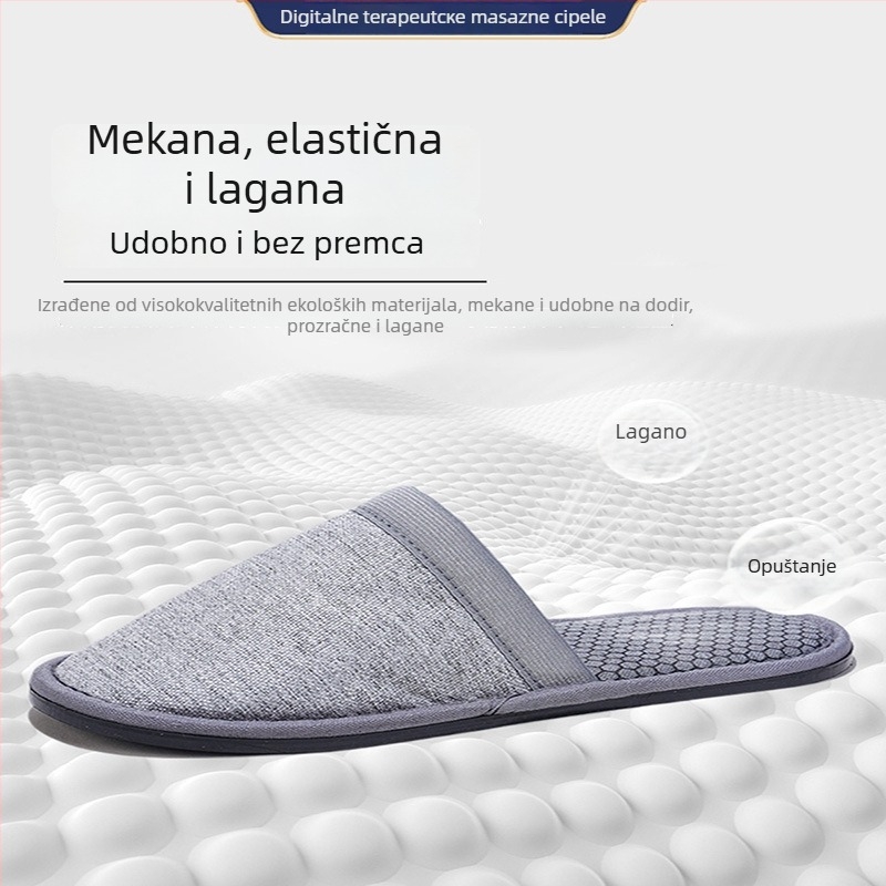 Papuče za masažu mikrostrujom s masažom točaka na stopalima, USB napajanje, ručno žično upravljanje, računalni tip upravljanja, za muškarce i žene, kućna upotreba