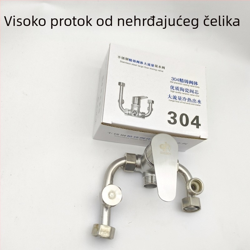 Tuš miješajući ventil, Model 7749, keramički jezgreni ventil, kontrola temperature 0–80°C, nazivni tlak 16, protok izlaza 10