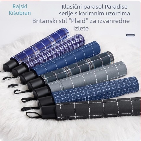 Heaven kišobran za tri osobe s deset rebara, sklopivi, UV zaštita, polumjer 62 cm, ručno otvaranje i zatvaranje, otporan materijal