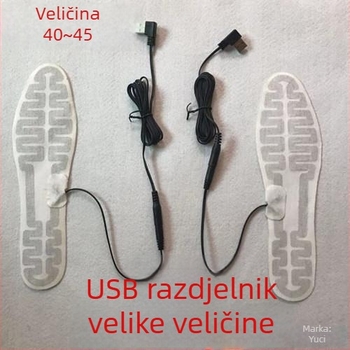 5V USB grijani ulošak za stopala s grafenom i karbonskim filmom