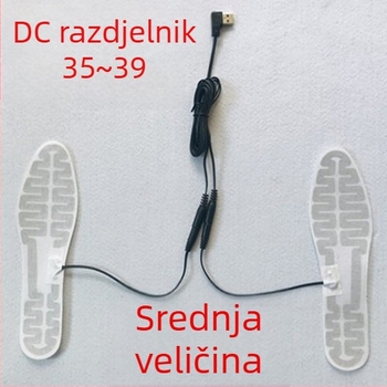 5V USB grijani ulošak za stopala s grafenom i karbonskim filmom