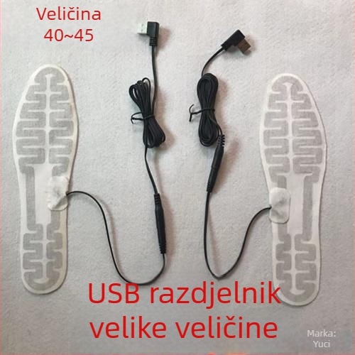 5V USB grijani ulošak za stopala s grafenom i karbonskim filmom