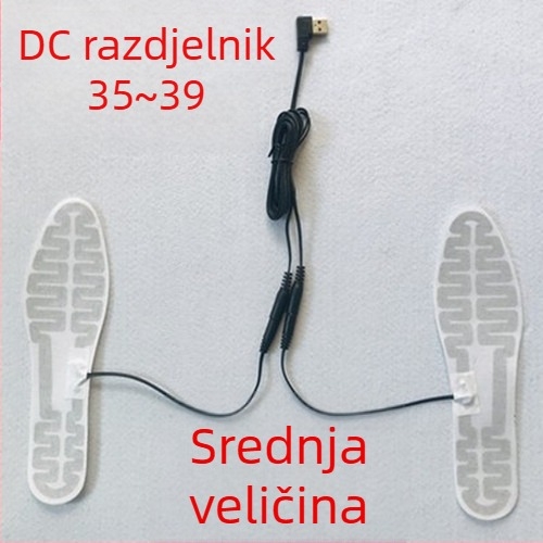 5V USB grijani ulošak za stopala s grafenom i karbonskim filmom